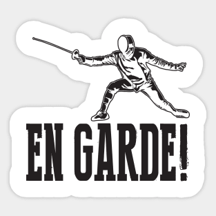 En Garde! (Black) Sticker